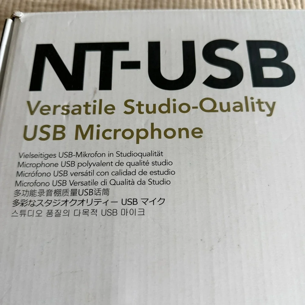 Rode NT-USB Condenser Microphone USB Podcast Studio‎ Mic Pop Filter Stand Tested